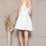 Valentina Beau | Cowl Neck V-Back Babydoll Cocktail Dress