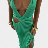Serenelle | Knit Belted Dress Sculpted Relaxed Elegance