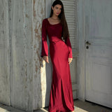 Noélisse | Long Sleeve Flowing Maxi Dress