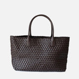 Elara Weave | Handwoven Leather Tote with Large Capacity