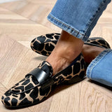 Noelle | Animal Print Loafers
