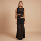 Valérie Noir | Lace Two Piece Maxi Set