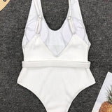 Capri Coast | Belted Ribbed Square Neck One Piece Swimsuit