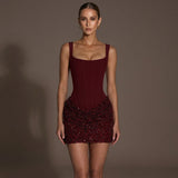 Valencia Éclat | Sequin Corset Mini Dress