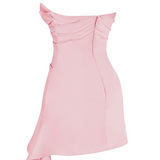 Clementine | Pleated Twist Waist Mini Dress