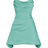 Clementine | Pleated Twist Waist Mini Dress