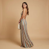 Zafira Solstice | Boho Halter Maxi Dress