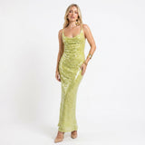 Eloisa | Sequin Backless Maxi Dress