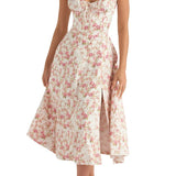 Valerie | Floral Waist Shaper Bustier Dress