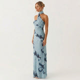 Aurelia Miréne | Asymmetric Floral Wedding Guest Maxi Dress