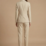 Soravelle | Two Piece Suit Shawl Lapel Blazer Straight Leg Trousers