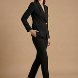 Soravelle | Two Piece Suit Shawl Lapel Blazer Straight Leg Trousers