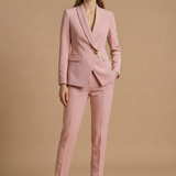 Soravelle | Two Piece Suit Shawl Lapel Blazer Straight Leg Trousers