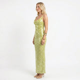 Eloisa | Sequin Backless Maxi Dress
