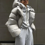 Arctic Ease | Oversized Puffer Coat with Hood