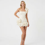 Portia | Floral Ruched Mini Dress