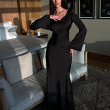 Noélisse | Long Sleeve Flowing Maxi Dress