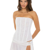 Valerie | Strapless Sculpted Corset Top