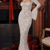 Laura | Vintage Lace Maxi Dress