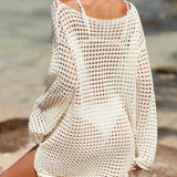 Venice | Knit Cutout Beach Cover Up Long Sleeve