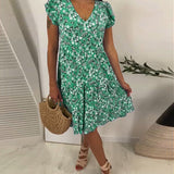 Evangeline | Garden Floral Tiered Mini Dress