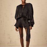 Elaris | Mini Dress Voluminous Sleeves Defined Waist