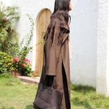 Elara Weave | Handwoven Leather Tote with Large Capacity