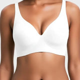 SilkForm Ease | Seamless Deep V Wireless Push Up Bra
