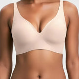 SilkForm Ease | Seamless Deep V Wireless Push Up Bra