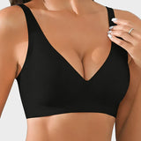 SilkForm Ease | Seamless Deep V Wireless Push Up Bra