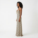 Roselia | Polka Dot Maxi Dress with Spaghetti Straps
