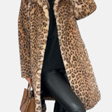 Saskia | Leopard Long Coat