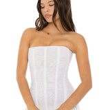 Valerie | Strapless Sculpted Corset Top