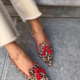Semmy | Animal Print Tassel Loafers