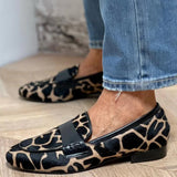 Noelle | Animal Print Loafers