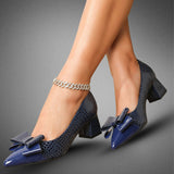 Calyra | Sculpted Block Heel Pumps