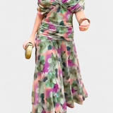 Alondra | Floral Pleated Maxi Dress