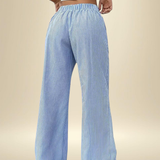 Tatienne | Wide Leg Pants Elastic Waist Drawstring
