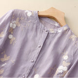 Gina | Embroidered Cotton Top