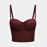 Noctivelle | Mesh Bustier Underwire Structured Top