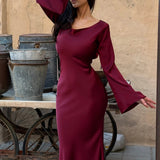 Noélisse | Long Sleeve Flowing Maxi Dress