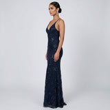 Celestia Ravienne | Sequin Wedding Guest Maxi Dress