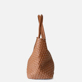 Elara Weave | Handwoven Leather Tote with Large Capacity