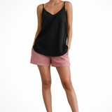 Liora Céleste | Linen Spaghetti Strap Top