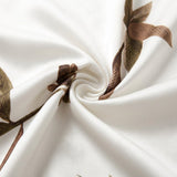 Verdelle | Leaf Print V Neck Summer Dress