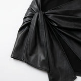 Élan Noir | Tie Front Sleeveless Mini Dress