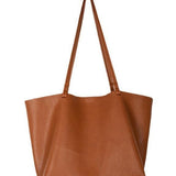 Pure Carry | Minimal Soft Leather Tote with Large Capacity