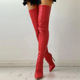 Valyra | Over-The-Knee Pointed Heel Boots