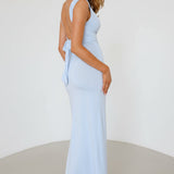 Alejandra | Satin Side Slit Maxi Dress