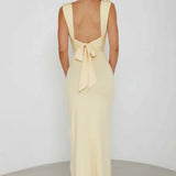 Alejandra | Satin Side Slit Maxi Dress